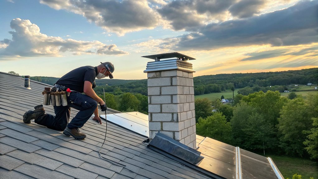 Chimney Flashing Installation