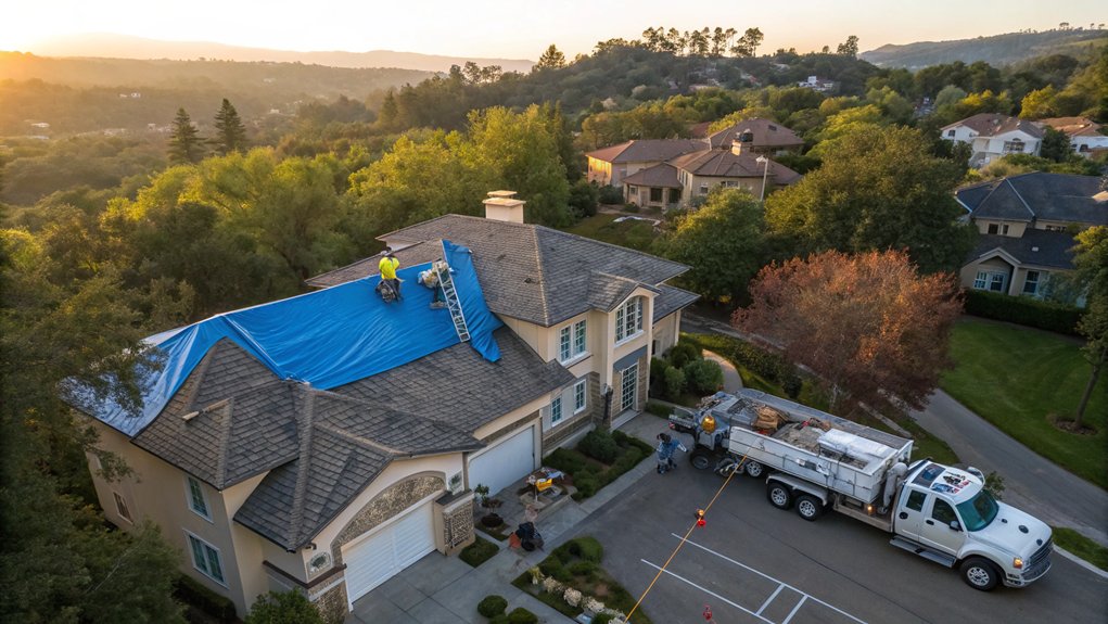 Emergency Roof Tarping Services