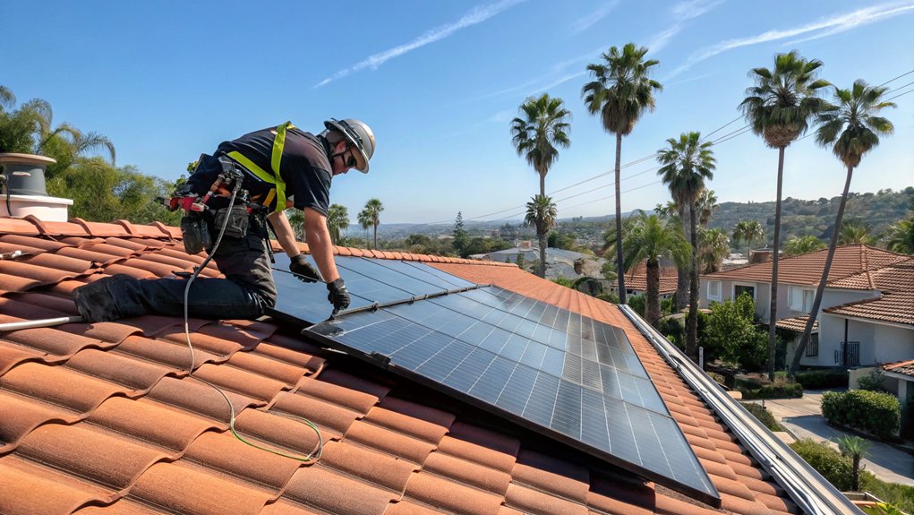 Solar Panel Roof Installation