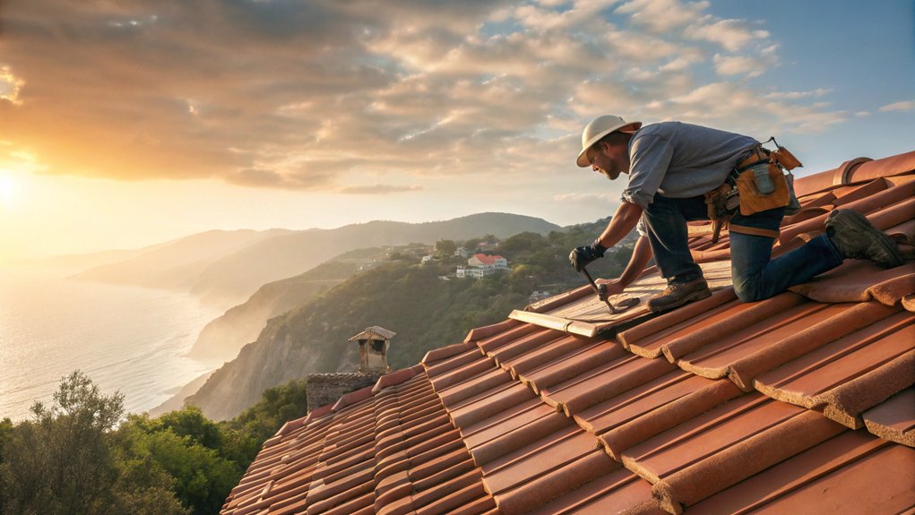 Clay Tile Roof Restoration