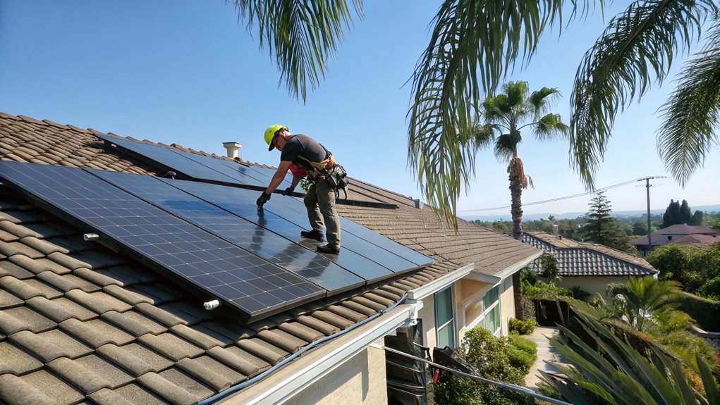 Solar Panel Roof Installation