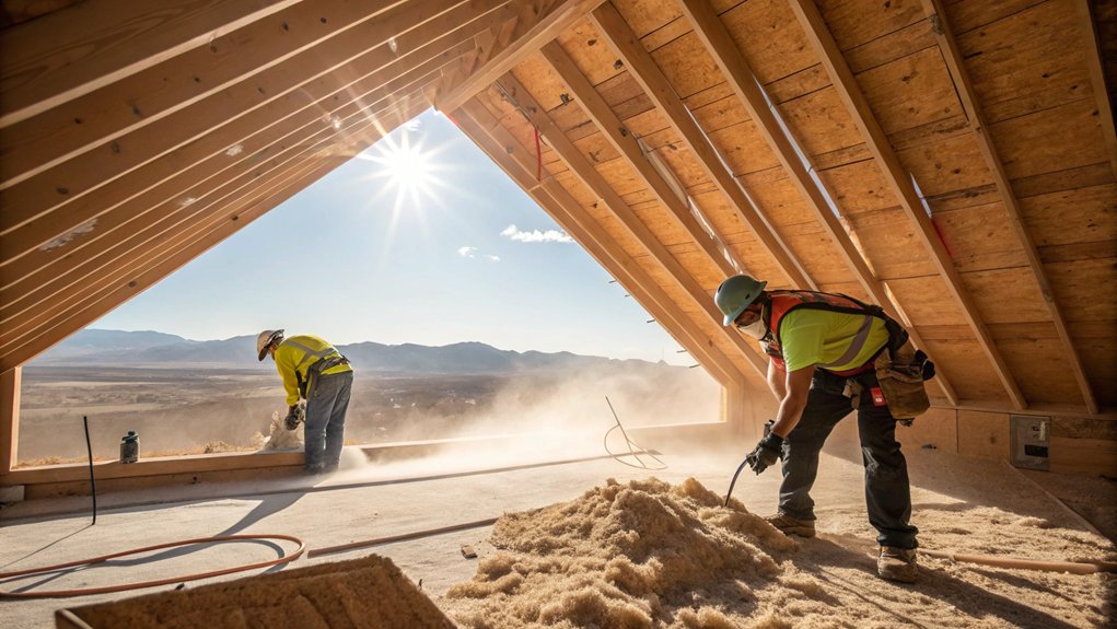 Attic Insulation Installation