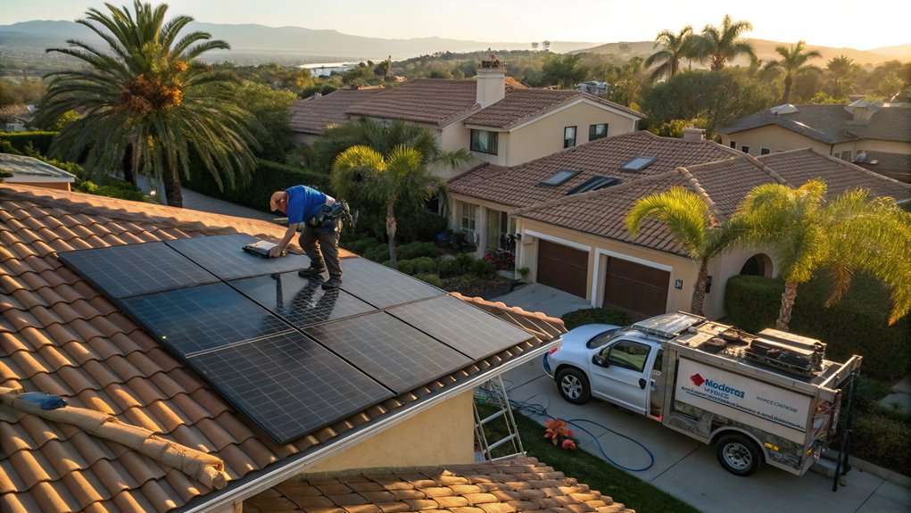 Solar Panel Roof Installation