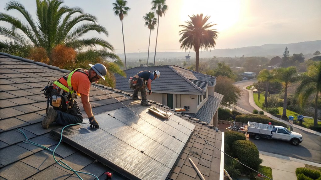 Solar Panel Roof Installation