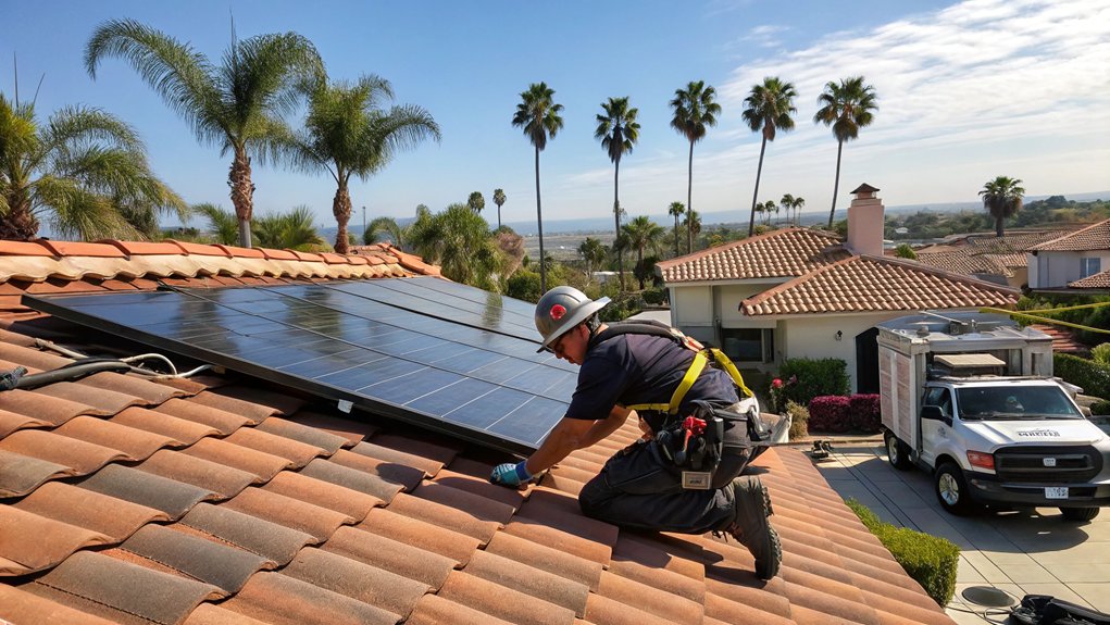 Solar Panel Roof Installation