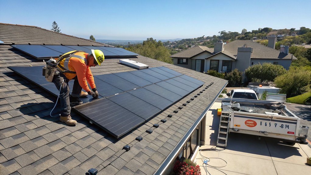Solar Panel Roof Installation