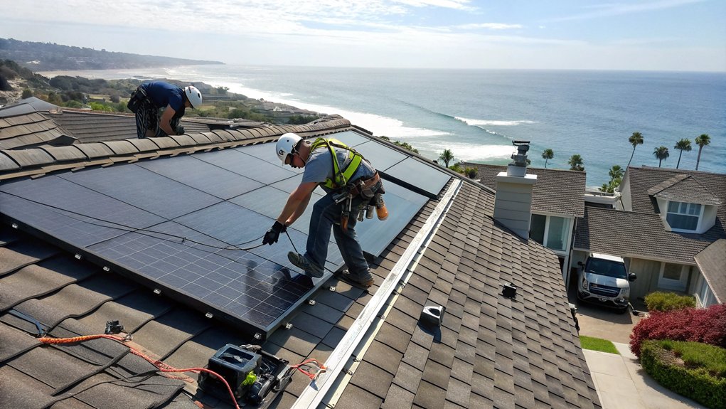 Solar Panel Roof Installation