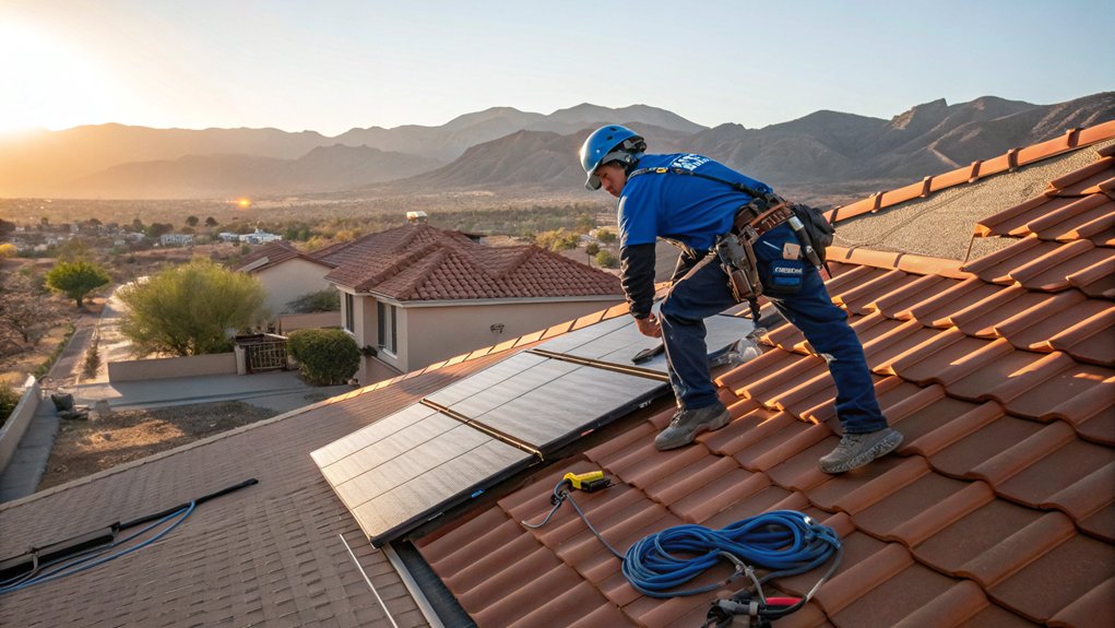 Solar Panel Roof Cleaning