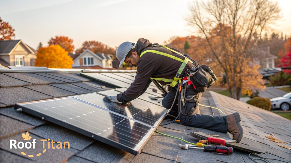 Solar Panel Roof Installation