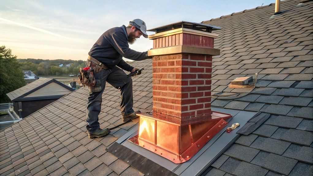 Chimney Flashing Installation