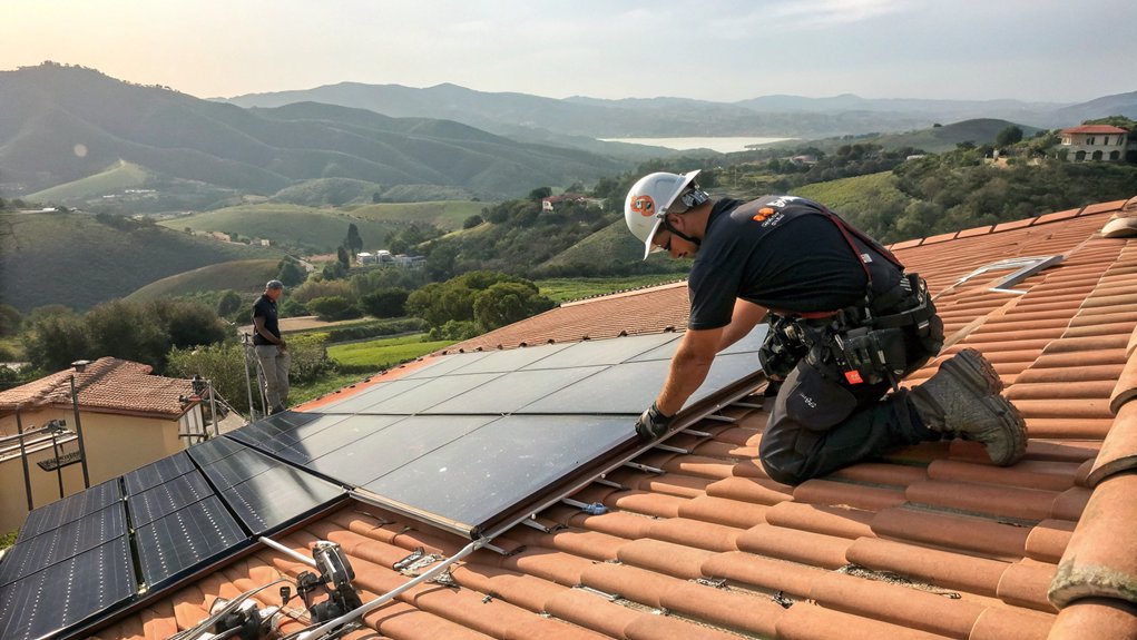 Solar Panel Roof Installation