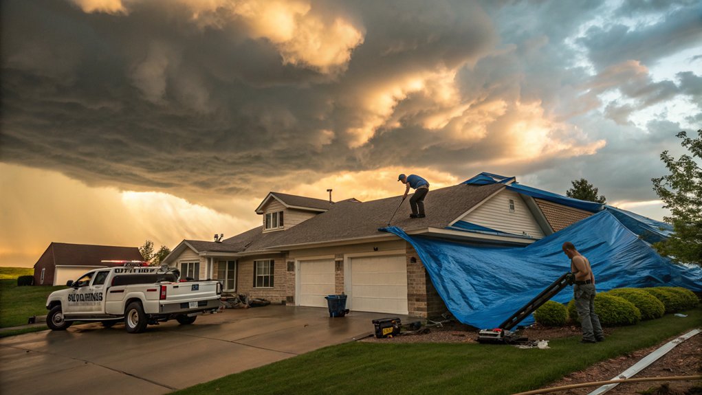 Emergency Roof Tarping Services