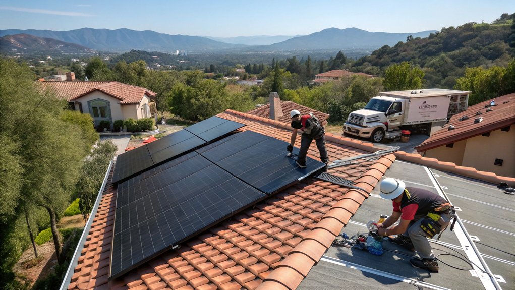 Solar Panel Roof Installation